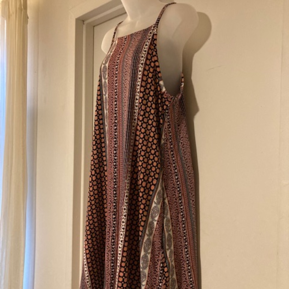 Rachel Zoe Tank Dress w/ Pockets-Boho Pattern-Med